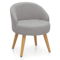 Monibloom Velvet Accent Chair, Modern Upholstered Single Sofa Side Chair, Comfy Barrel Club Living Room Armchair with Golden Metal Legs