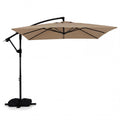 Tangkula 8x8 FT Patio Umbrella with Base Included