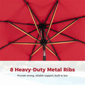 Tangkula 10 FT Patio Umbrella with Base Included with 2 Sandbags