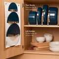 Caraway Nonstick Ceramic Cookware Set (12 Piece) Pots Pans Lids and Kitchen Storage - Non Toxic PTFE & PFOA Free - Oven Safe & Compatible
