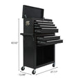 8 Drawer Large Capacity Rolling Toolbox, Detachable Cabinet Storage Tool Chest with Wheels, Tool Storage Cabinet with Lock for Workshop Garage