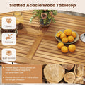 Tangkula 7 Pieces Wicker Patio Dining Set