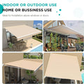 AECOJOY 8.2'×6.5' Manual Retractable Awning Sun Shade, Patio Awning Canopy