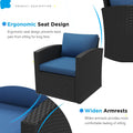 AECOJOY 7 PCS Outdoor Patio Furniture Sets with 2 Storage Boxes, Black & Dark Blue