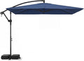Tangkula 8x8 FT Solar Patio Umbrella with Base Included