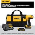 DEWALT 20V Max Cordless Drill/Driver Kit, Compact, 1/2 - Inch (DCD771C2), Yellow