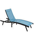 AECOJOY Outdoor Chaise Lounge, All Weather Pool Lounge Chairs Ergonomic Design (Blue, 1 PCs)