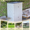 AECOJOY 61.6 Cu.ft Outdoor Resin Storage Shed with Easy Lift Hinges & Adjustable Divider