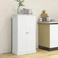 Spaco 17-Tier Kitchen Small Pantry Cabinet with 2 Doors and 6 Adjustable Shelves, Cabinet Pantry, Freestanding 5-Tier Shelving Pantries