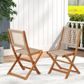 AECOJOY Acacia Wood Outdoor Dining Table for 4, Foldable Top Patio Table with Wheels