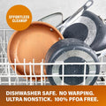 20-Piece Aluminum Ti - Ceramic Nonstick Cookware and Bakeware Set in Graphite
