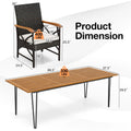 Tangkula 9 Pieces Outdoor Patio Dining Set