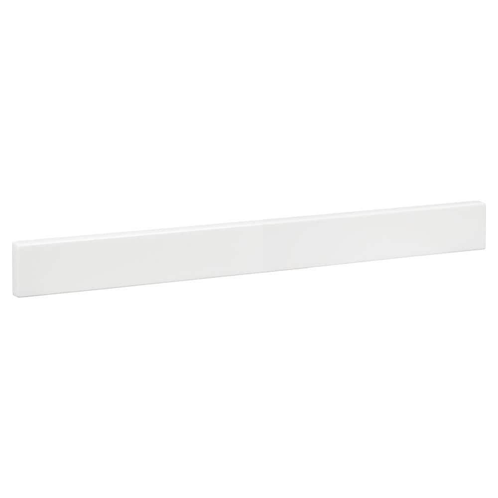 24 - 1/2 in. Cultured Marble Backsplash in White