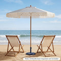 Tangkula 7Ft Patio Umbrella with Fringe for Deck Backyard Poolside