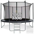 MARNUR 8FT Trampoline for Kids Trampoline with Enclosure Net, Ladder, Wind Stakes, Outdoor 330 lb Weight Capacity