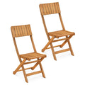Tangkula Wood Foldable Patio Chairs Set of 2/4
