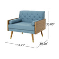 Frankie Mid - Century Modern Club Chair by Christopher Knight Home