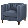 Lifestorey Paxton Tuxedo Chair with Channel Stitch Design