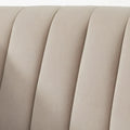 Lifestorey Paxton Tuxedo Chair with Channel Stitch Design