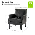 Nileus Set of 2 Modern Classic Polyester Accent Chairs with Solid Wood Legs by HULALA HOME