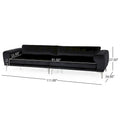 Christopher Knight Home Croydon Modern Glam Velvet Sofa for 4