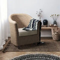 Furniture of America Lali Rustic Kubu Rattan Wicker Lounge Chair