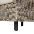 Furniture of America Lali Rustic Kubu Rattan Wicker Lounge Chair