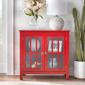 Portland 2 - Door Glass Cabinet by Simple Living