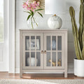 Portland 2 - Door Glass Cabinet by Simple Living