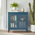 Portland 2 - Door Glass Cabinet by Simple Living