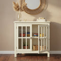 Portland 2 - Door Glass Cabinet by Simple Living