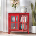 Portland 2 - Door Glass Cabinet by Simple Living