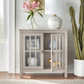 Portland 2 - Door Glass Cabinet by Simple Living