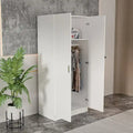 5-Shelf Wardrobe Cabinet with Double Doors, Home Storage Organizer
