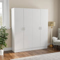 Freestanding 2 - Door Bedroom Armoire with Hanging Rod