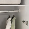 Freestanding 2 - Door Bedroom Armoire with Hanging Rod