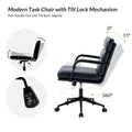 Joseph Contemporary Faux Leather Task Chair with Tilt Lock and Center Tilt by HULALA HOME