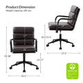 Joseph Contemporary Faux Leather Task Chair with Tilt Lock and Center Tilt by HULALA HOME