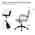 Joseph Contemporary Faux Leather Task Chair with Tilt Lock and Center Tilt by HULALA HOME