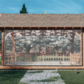 Clear Outdoor Clear PVC Tarp Curtain, Waterproof, Tear - Resistant, 8x16ft for Patios, Decks, Balconies, and Commercial Use