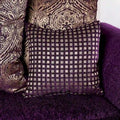 Grendel Classic Purple Chenille Loveseat with Rolled Arms by Furniture of America