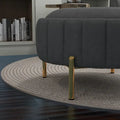 SEYNAR Modern Velvet Tufted Swivel Club Chair and Ottoman Set