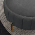 SEYNAR Modern Velvet Tufted Swivel Club Chair and Ottoman Set