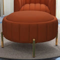 SEYNAR Modern Velvet Tufted Swivel Club Chair and Ottoman Set
