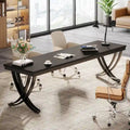 78.74 - Inch Extra Long Double Computer Desk with Stylish Metal Legs for Home Office