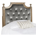 SAFAVIEH Desiderata Rustic Wood Upholstered Headboard