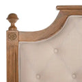 SAFAVIEH Desiderata Rustic Wood Upholstered Headboard