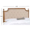 SAFAVIEH Desiderata Rustic Wood Upholstered Headboard