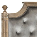SAFAVIEH Desiderata Rustic Wood Upholstered Headboard