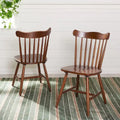 Set of 2 SAFAVIEH Margretta Spindleback Windsor Dining Chairs - Dimensions: 17" W x 19" L x 34" H